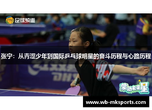 张宁：从青涩少年到国际乒乓球明星的奋斗历程与心路历程